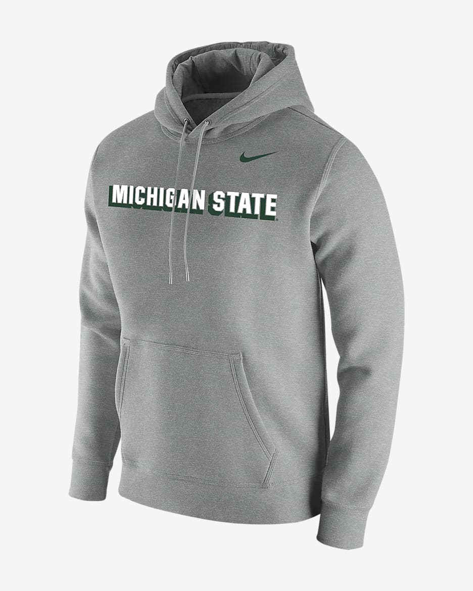 Nike College Club Fleece Michigan State Men s Hoodie